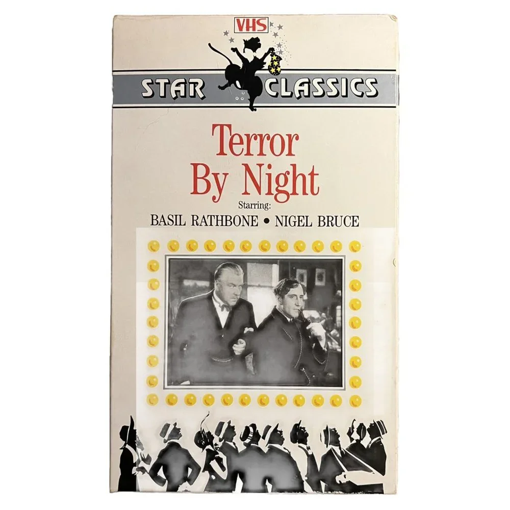 Terror by Night VHS 1986 – 1946 Sherlock Holmes Basil Rathbone RARE